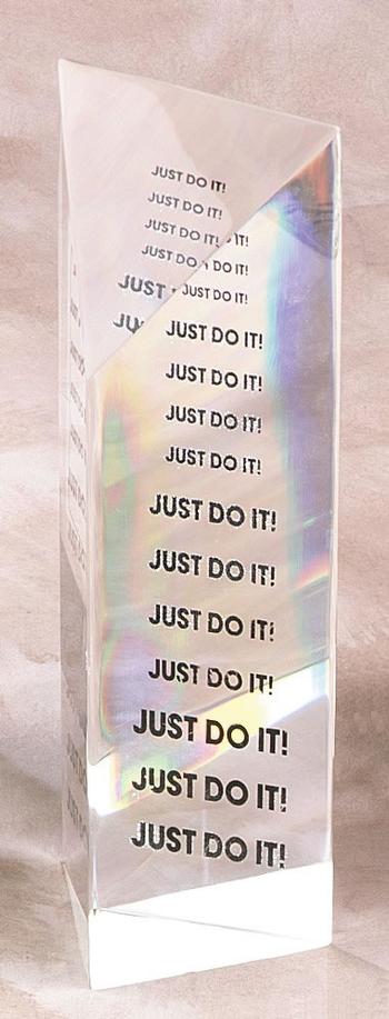 Slant Face Prisms - Lucite Embedments