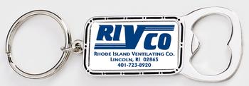 Rectangle Bottle Opener Key Tag