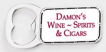 Rectangle Bottle Opener Magnet