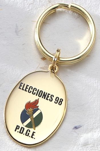 Silk Screened Small Oval Key Tag