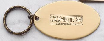 Silk Screened Medium Oval Key Tag