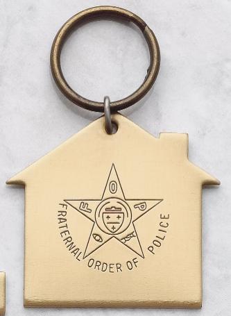 Silk Screened House Key Tag