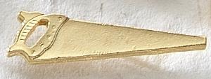 Saw Cast Lapel Pin