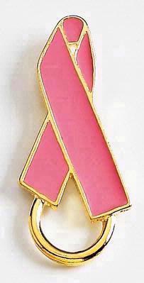 Awareness Ribbon Eye Glasses Holder Lapel Pin
