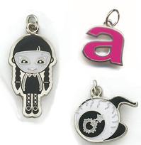 Economical Die Struck Iron Charm with Soft Enamel Colorfill - Up to 3/4