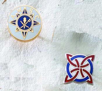 Economical Die Struck Brass Lapel Pin with Cloisonne Colorfill