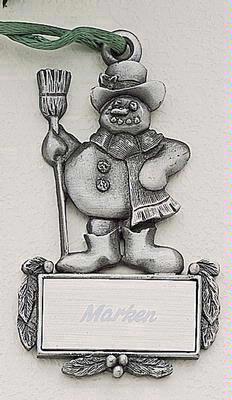 Snowman MasterCast Design Cast Ornament