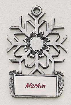 Snowflake MasterCast Design Cast Ornament