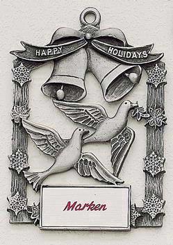 Doves & Bells MasterCast Design Cast Ornament