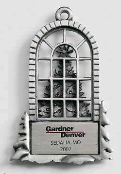 Window with Tree MasterCast Design Cast Ornament