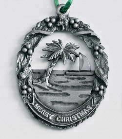 Tropical Oval MasterCast Design Cast Ornament