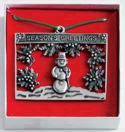 Snowman Cut-out MasterCast Design Cast Ornament