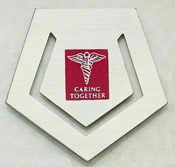 Pentagon Shape Silk Screened Bookmark Clip