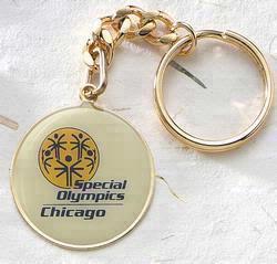 Silk Screened Large Round Key Tag