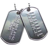 Embossed Stainless Steel Rolled Edge Dog Tag