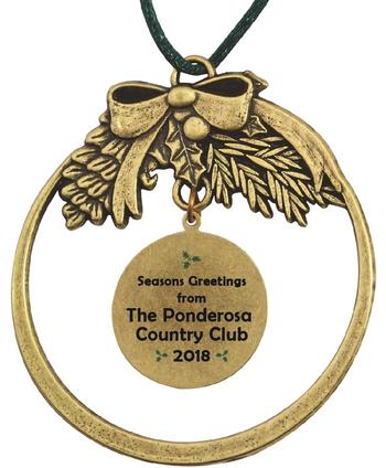 Pine Cone with Dangle MasterCast Design Cast Ornament